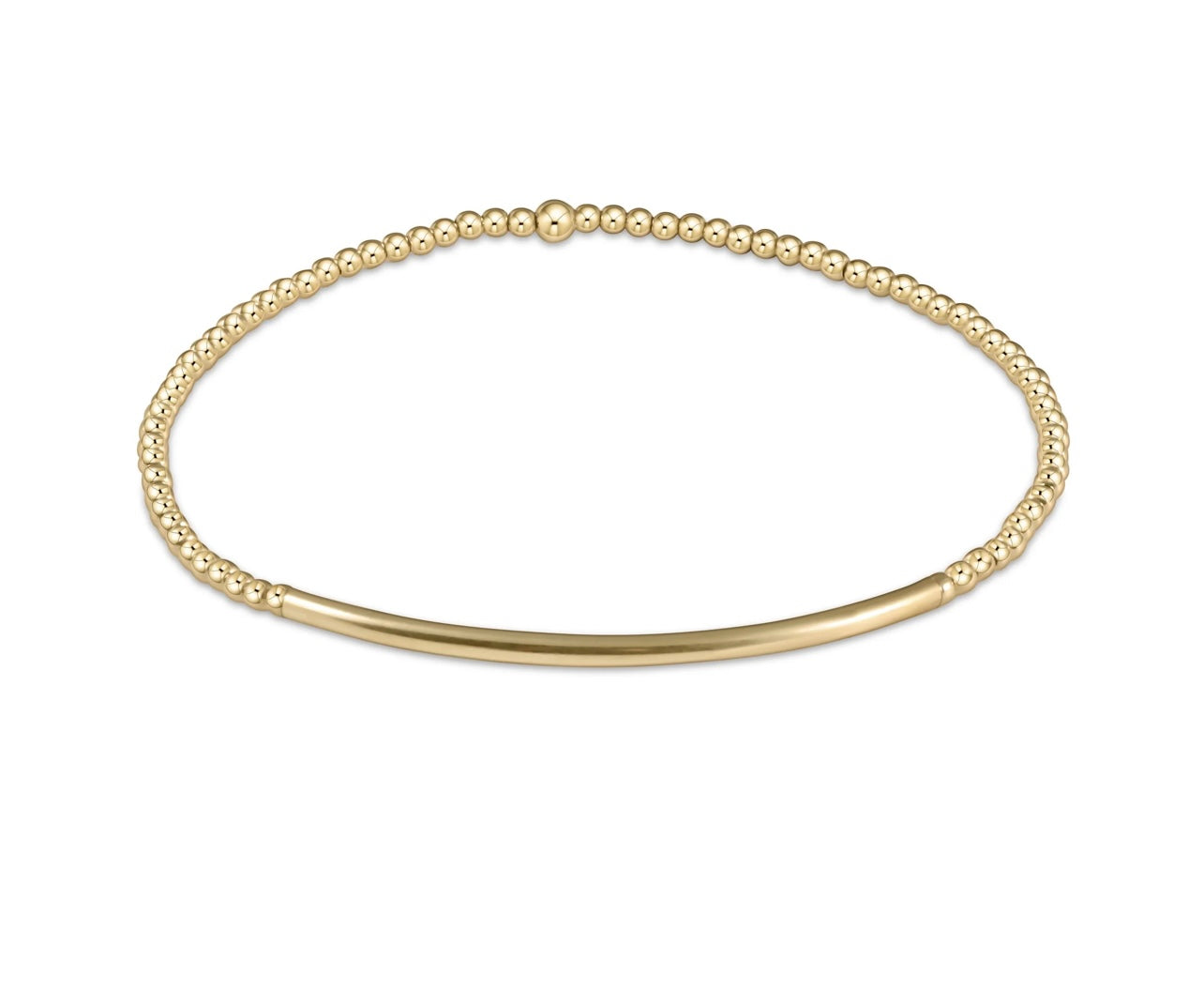 Enewton Classic Gold 2mm Bracelet: Bliss Bar Gold