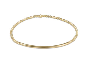 Enewton Classic Gold 2mm Bracelet: Bliss Bar Gold