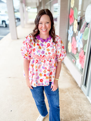 Fun Floral Top