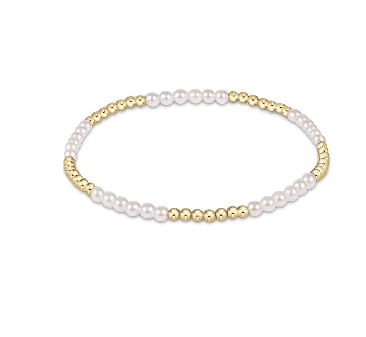 Enewton Classic Blissful Pattern 2.5mm Bracelet: 3mm Pearl