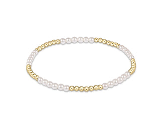 Enewton Classic Blissful Pattern 2.5mm Bracelet: 3mm Pearl