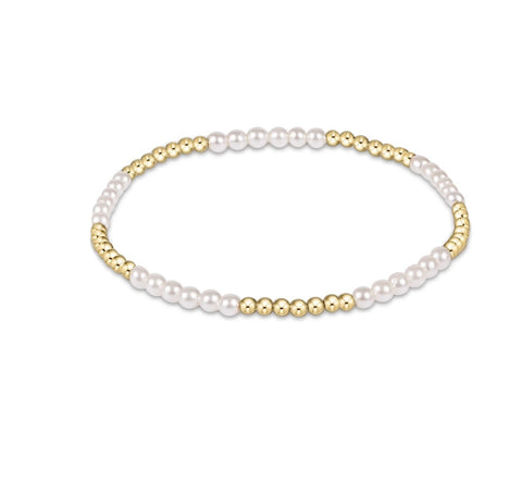 Enewton Classic Blissful Pattern 2.5mm Bracelet: 3mm Pearl