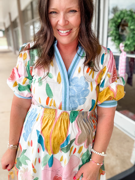 Watercolor Abstract Dress