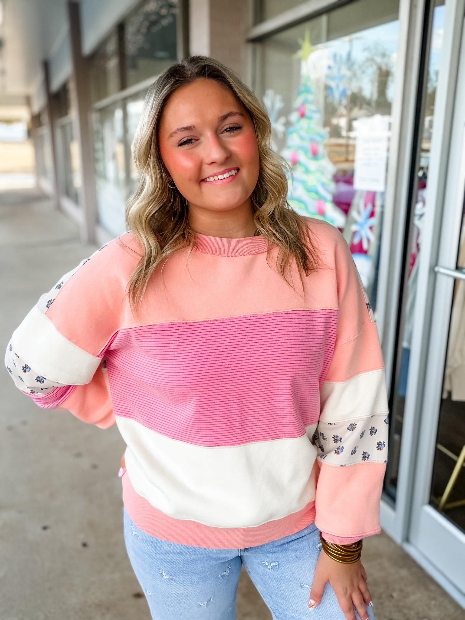 Sweetheart Stripes Cozy Pullover