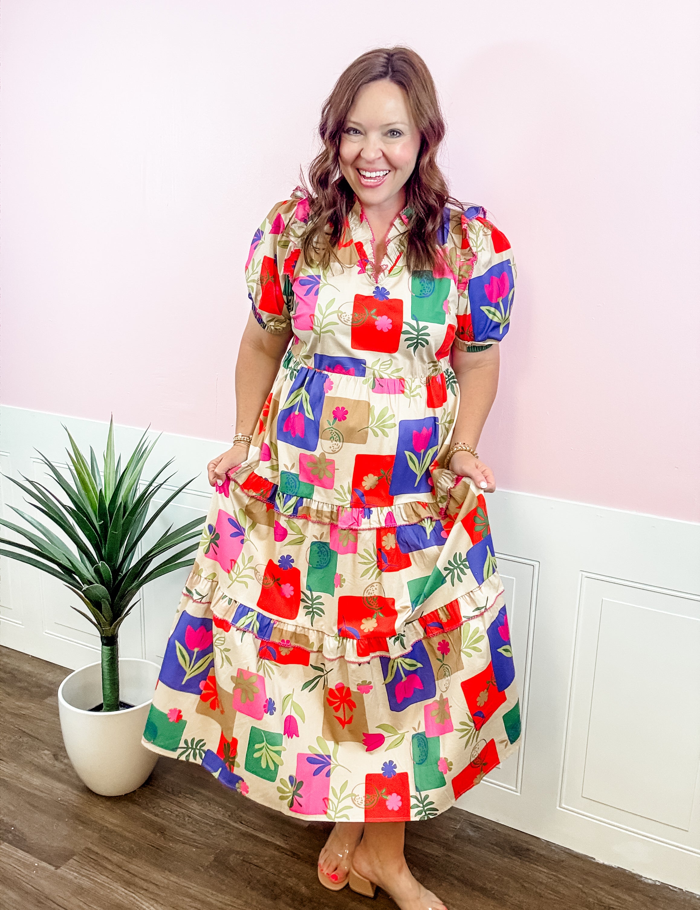 Garden Party Patchwork Dress