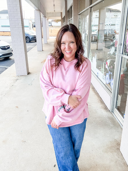 Blush Gingham Breeze Top