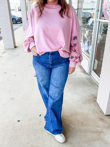 Mica Blue Ridge Pocket Wide-Leg Jeans