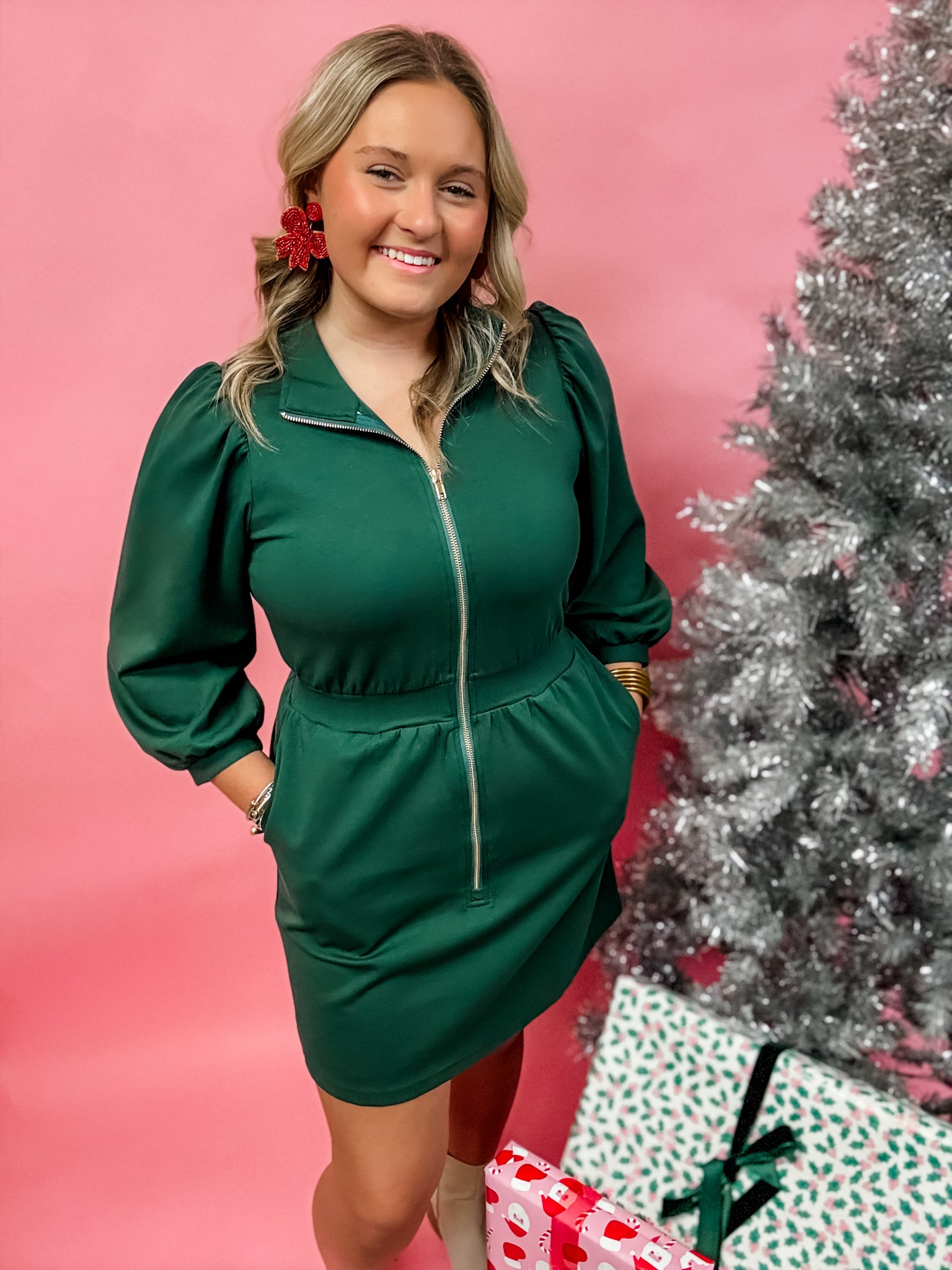 Holiday Evergreen Charm Dress
