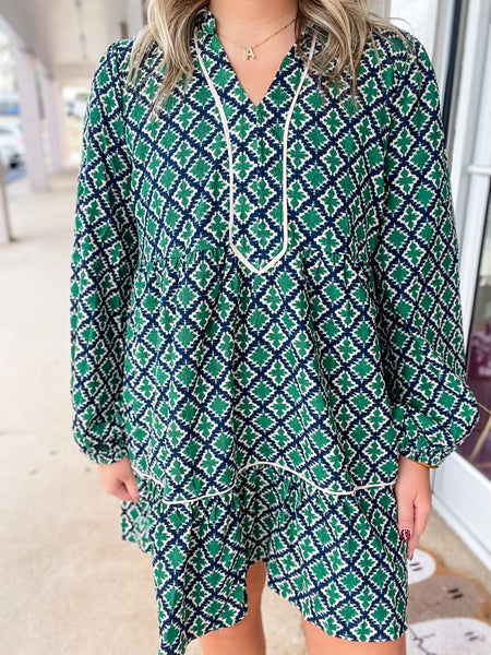 Evergreen Mosaic Dress