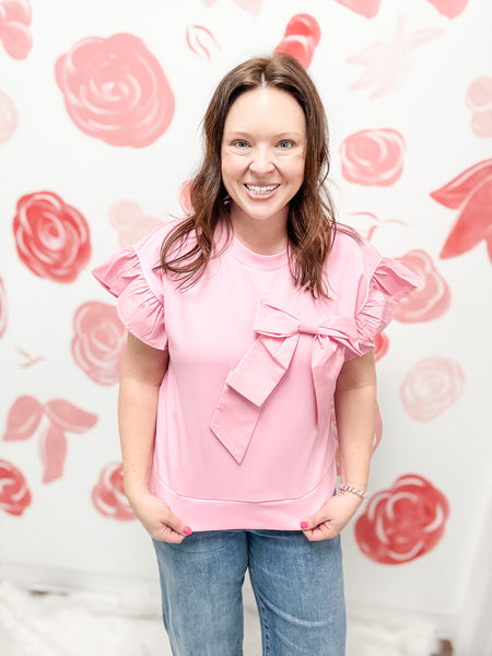 Pink Bow Top