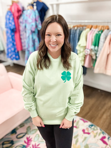 Shamrock Sweatshirt:  green