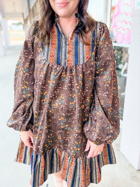 Autumn Trail Boho Dress