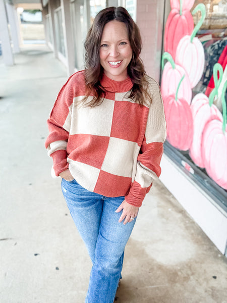 Autumn Checkmate Sweater
