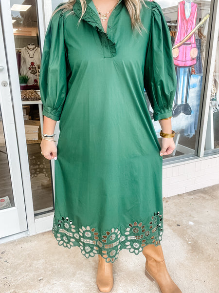 Forest Whispers Midi Dress