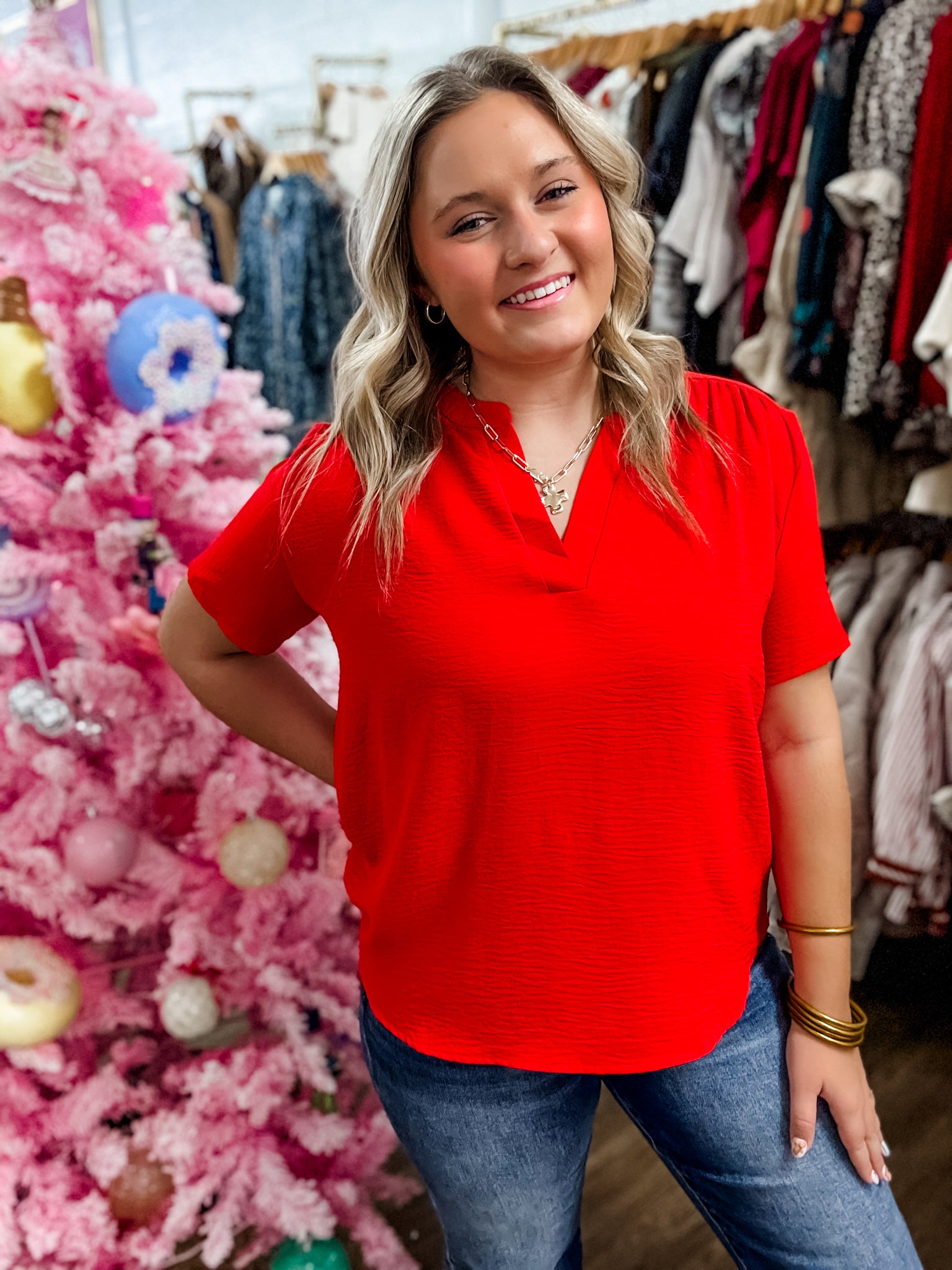 Holiday Bright Blouse