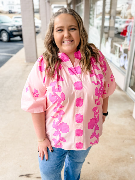 Blossom Bloom Top: Plus Size