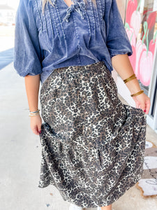 Wild Spirit Tiered Maxi Skirt