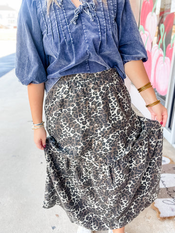 Wild Spirit Tiered Maxi Skirt