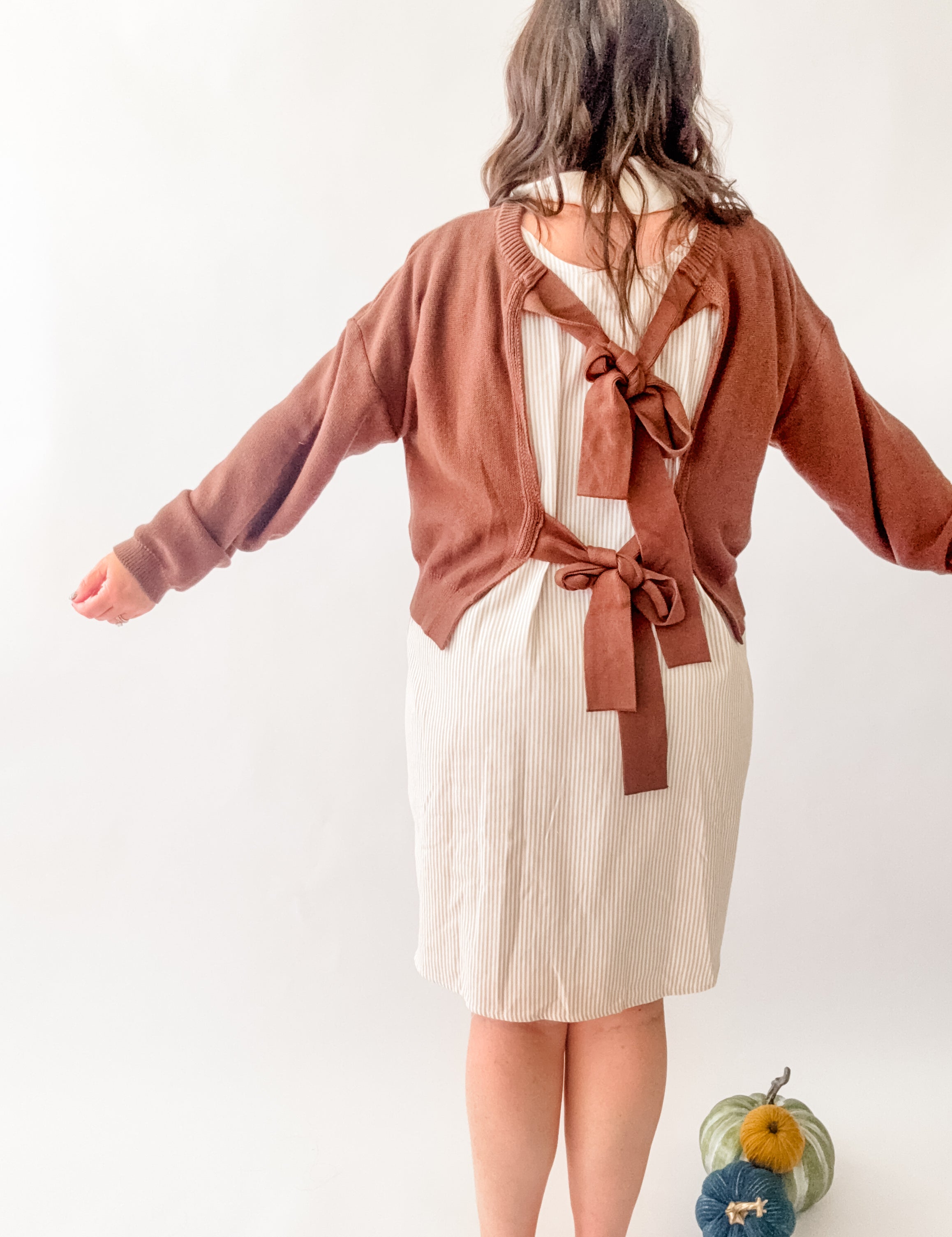 Coffee Date Layered Sweater Dress