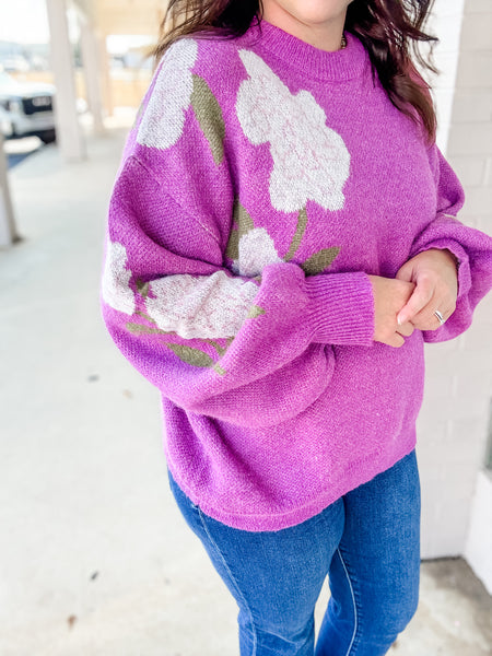 Blooming Grace Knit Sweater
