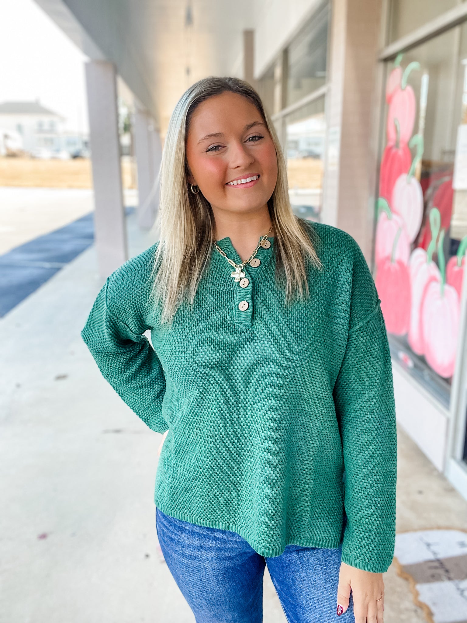 Forest Haven Waffle Henley