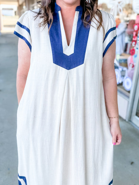 Nantucket Sail Linen Dress