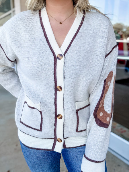 Saddle Trails Horse Knit Cardigan