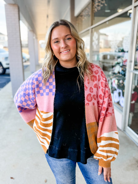 Patchwork Play Colorblock Cardigan