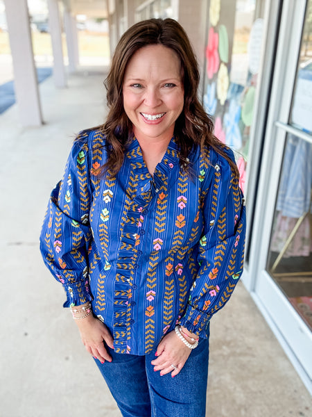 Midnight Floral Top