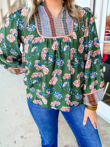 Wildflower Patchwork Top