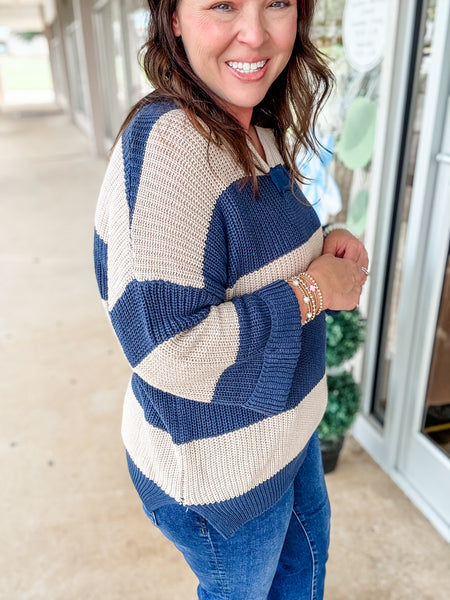 Harbor Breeze Striped Knit Sweater