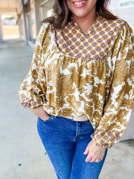 Marigold Mosaic Blouse