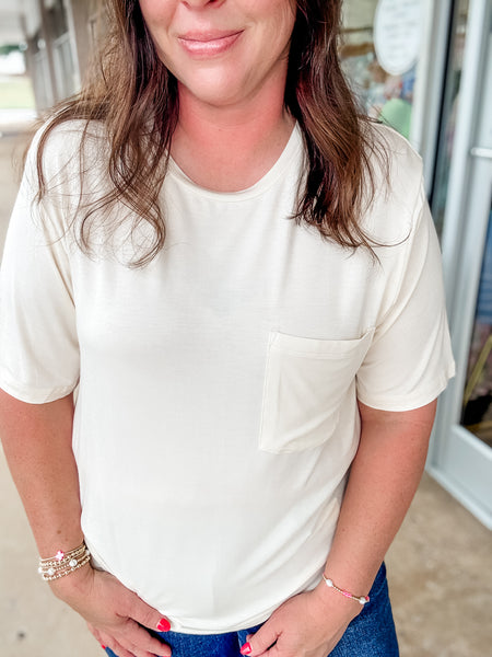 Your Basic Tee:  cream