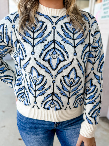 Winter Bloom Sweater
