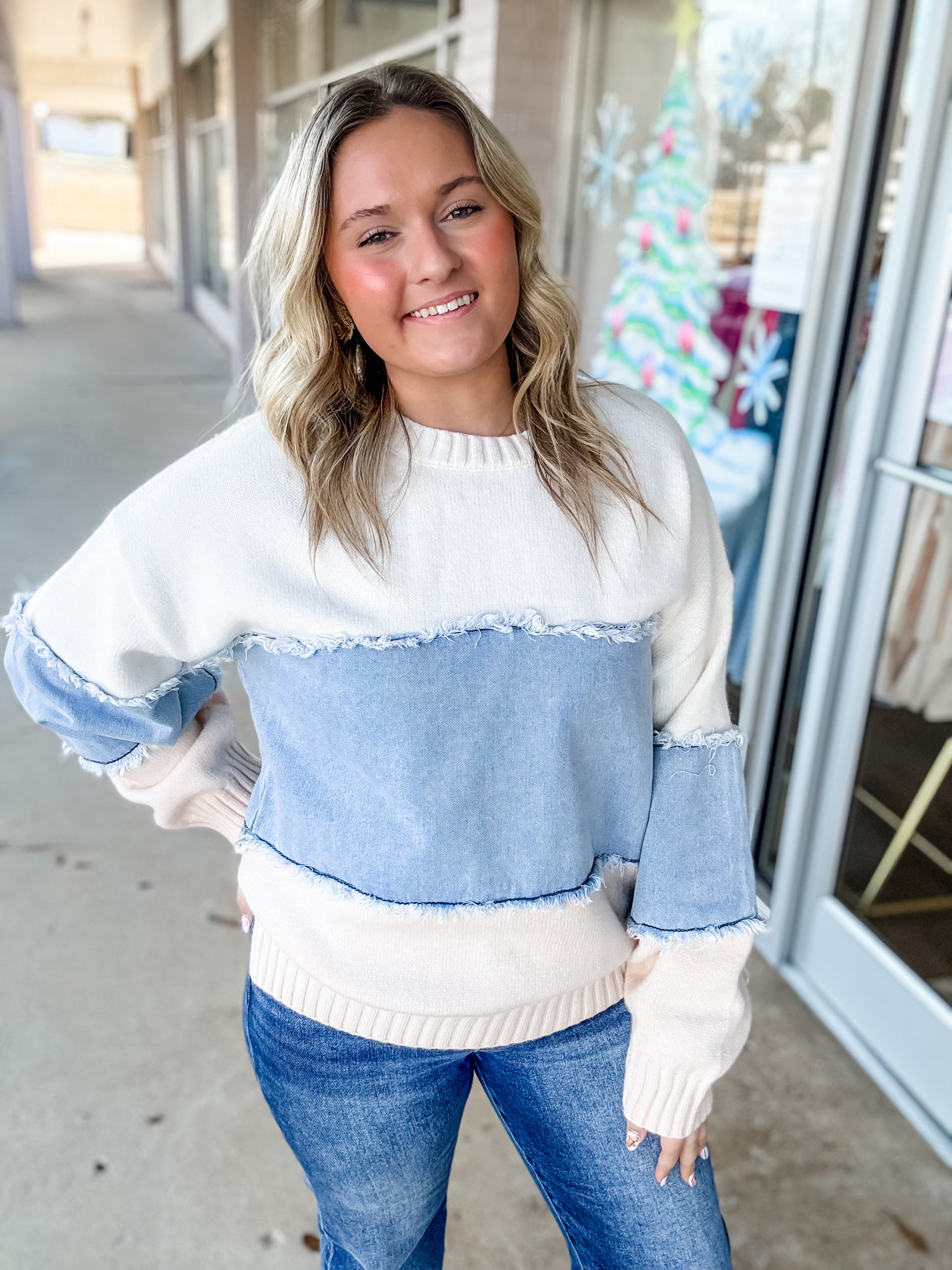 Cozy Horizon Colorblock Sweater