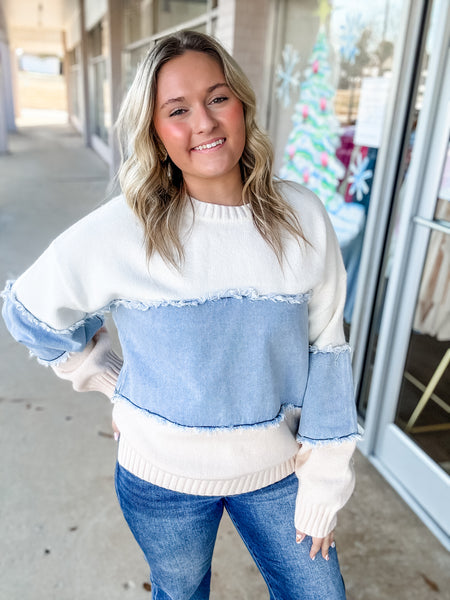 Cozy Horizon Colorblock Sweater