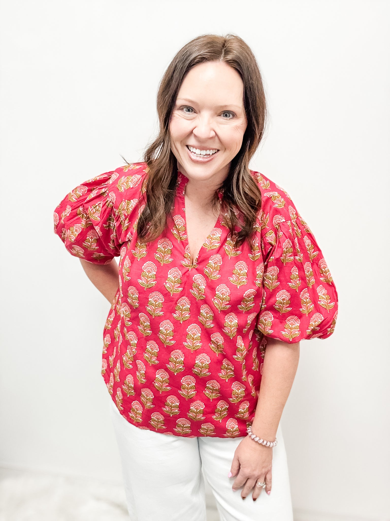 Pink Flower Top