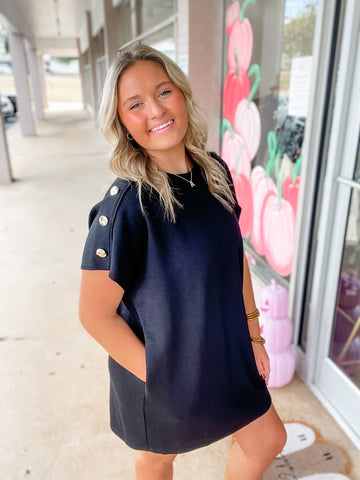 Golden Hour Black Dress