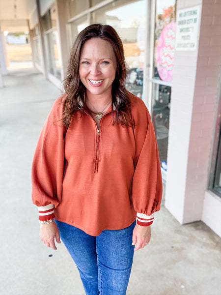 Pumpkin Lane Half Zip Pullover