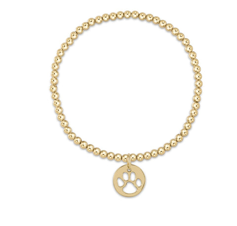 Enewton 3mm Classic Gold Paw Bracelet
