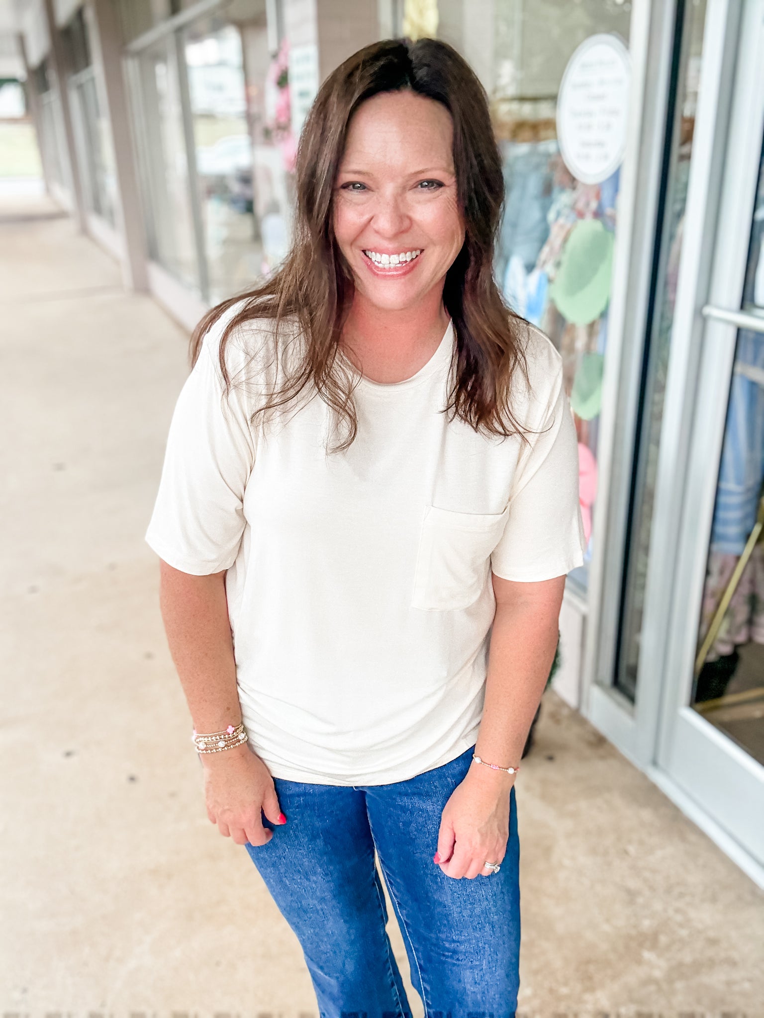 Your Basic Tee:  cream