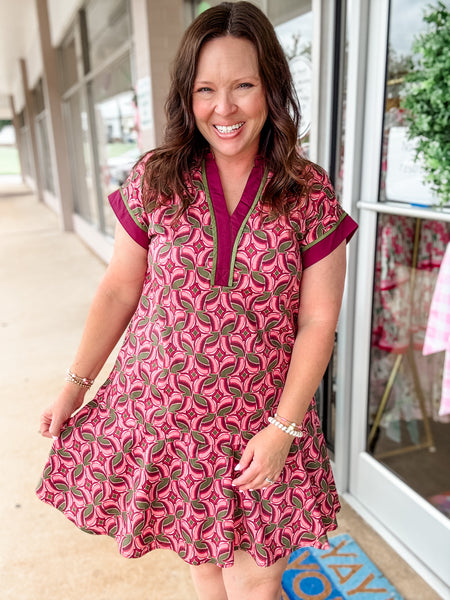 Olive & Orchid Dress