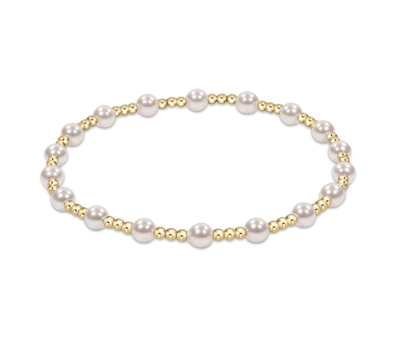 Enewton Classic Sincerity Pattern 4mm Bracelet: Pearl