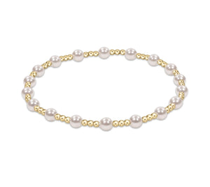 Enewton Classic Sincerity Pattern 4mm Bracelet: Pearl