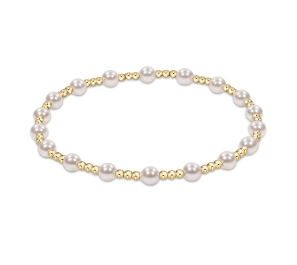 Enewton Classic Sincerity Pattern 4mm Bracelet: Pearl
