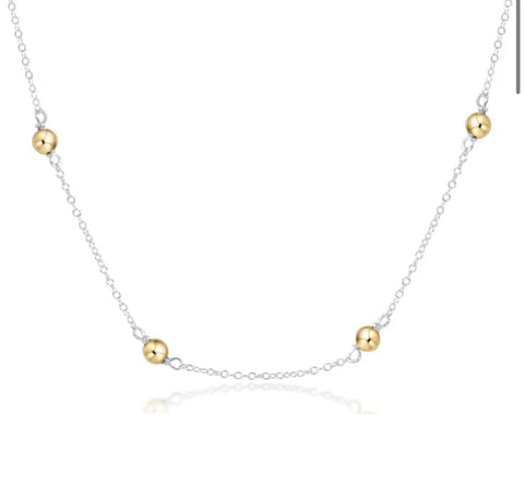 Enewton 15’’ choker: simplicity chain sterling mixed metal
