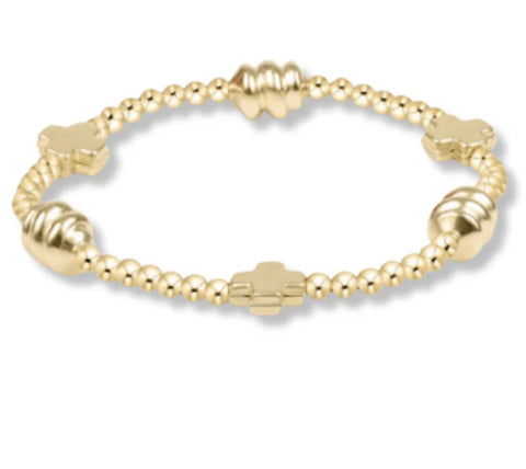 Enewton Signature Cross Admire Gold 3mm Bracelet: Gold