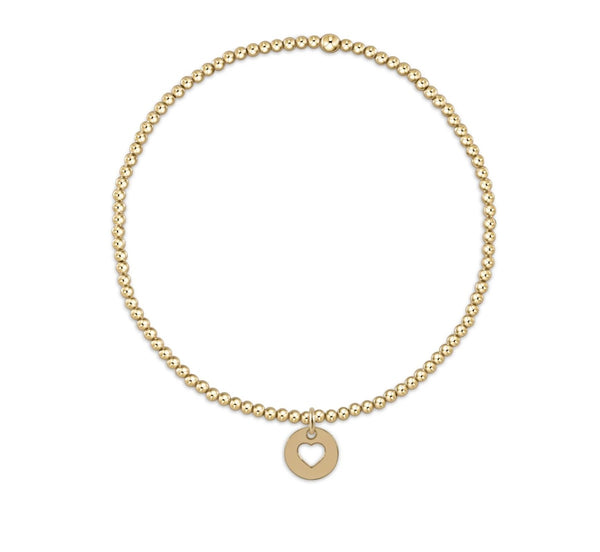 Enewton egirl classic gold 2mm bead bracelet: love small disc
