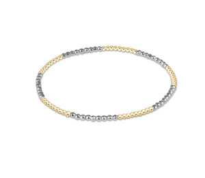 Enewton Blissful Pattern 2mm Bracelet: Bright Silver Hematite