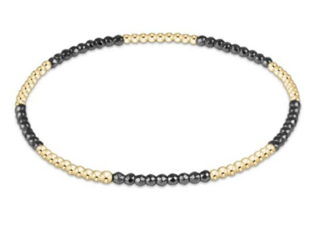 Enewton Blissful Pattern 2mm Bracelet:Silver Hematite